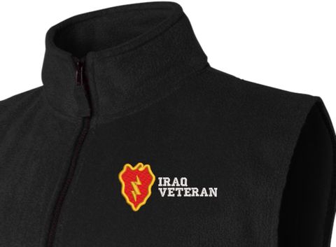 25th Infantry Division Iraq Veteran Full-Zip Fleece Vest
