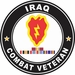 25th Infantry Division Iraq with GWOT Ribbons Combat Veteran Decal