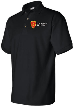 25th Infantry Division Retired Polo