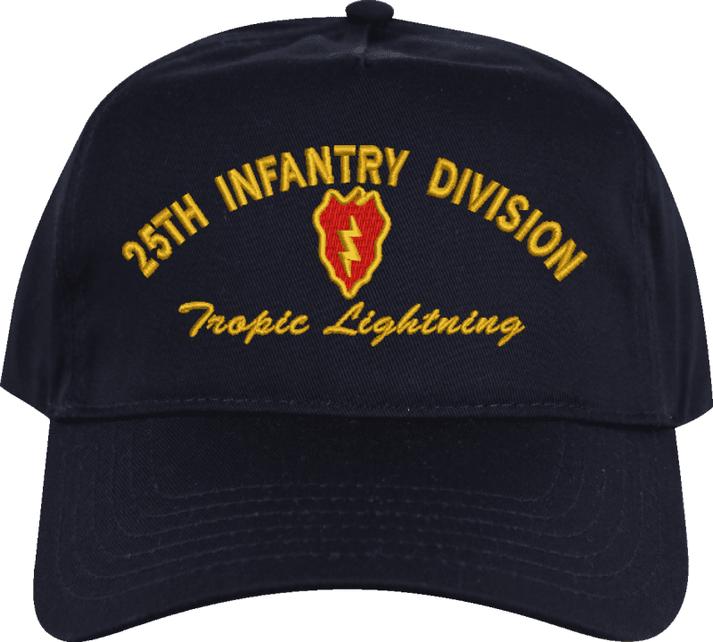 Cappellino EE U.S. Army 25th Infantry Division Tropic Lightning - Ricamato, Taglia Unica