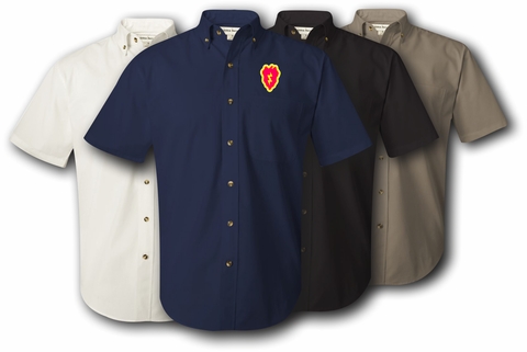 25th Infantry Division Twill Button Down Shirt - CLOSEOUT SALE!