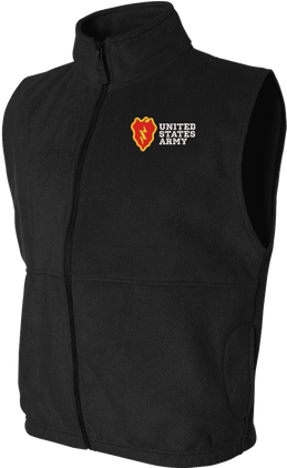 25th Infantry Division United States Army Full-Zip Fleece Vest