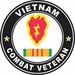 25th Infantry Division Vietnam Combat Veteran Decal