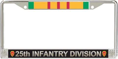 25th Infantry Division Vietnam License Plate Frame