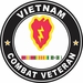 25th Infantry Division Vietnam Service Combat Veteran Decal