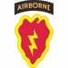 25th Infantry Division with Airborne Tab Decal