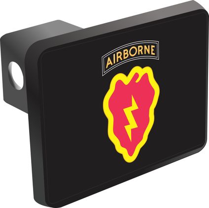 25th Infantry Division with Airborne Tab Hitch Cover