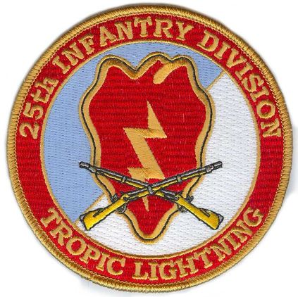 25th Infantry Division (with Rifles) Patch