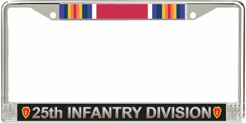 25th Infantry Division World War Two License Plate Frame