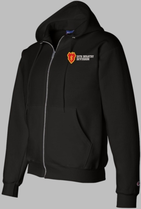 25th Infantry Division Zippered Hoodie