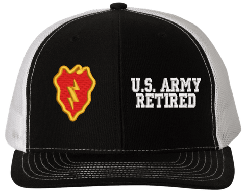 25th Infantry U.S. Army Retired Split Cap