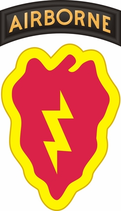 25th Infantry Division with Airborne Tab Decal