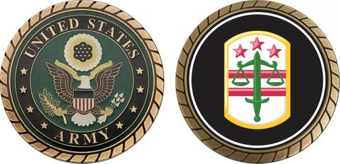 U.S. Army 260th Military Police Command Patch Challenge Coin