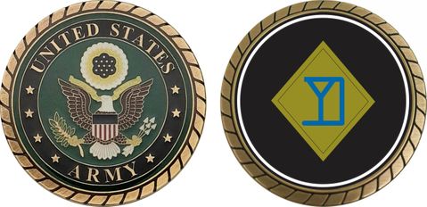 U.S. Army 26th Infantry Brigade Patch Challenge Coin