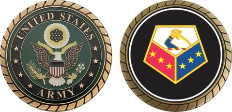 U.S. Army 26th Infantry Brigade Unit Crest Challenge Coin