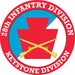 28th Infantry Division with Crossed Rifles Decal