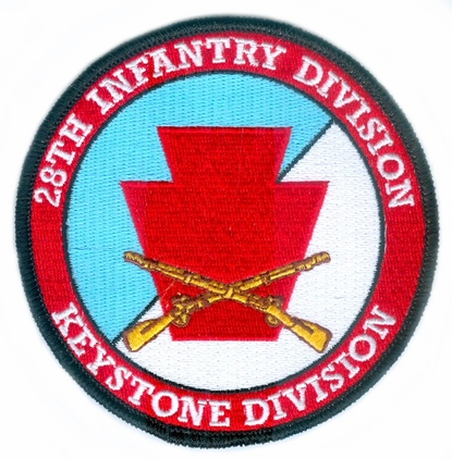 28th Infantry Division with Rifles Patch