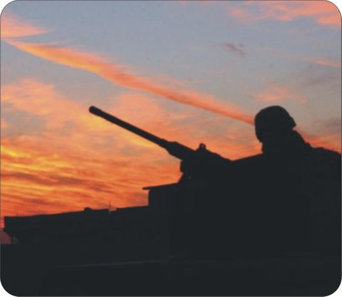 28th Infantry Keeping Watch Mouse Pad