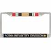 29th Infantry Division Iraq Veteran Service Ribbon License Plate Frame