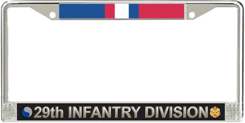 29th Infantry Division Kosovo Veteran Service Ribbon License Plate Frame