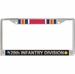 29th Infantry Division WW2 Veteran Service Ribbon License Plate Frame