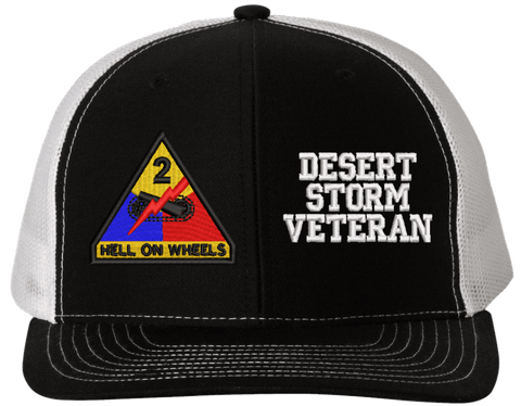 2nd Armored Desert Storm Veteran Split Cap