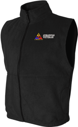 2nd Armored Division Afghanistan Veteran Full-Zip Fleece Vest