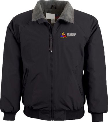 2nd Armored Division Black 3-Season Jacket Large