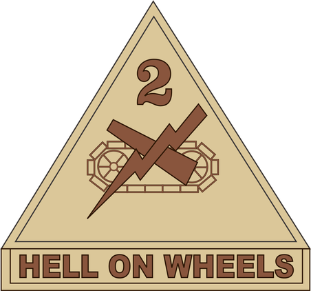 2nd Armored Division Desert Camo Decal