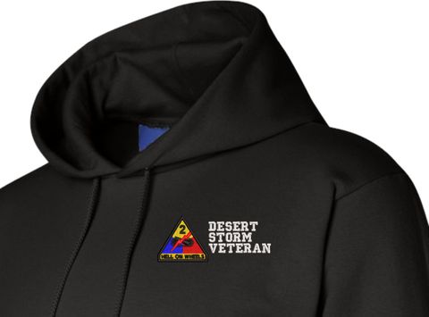 2nd Armored Division Desert Storm Veteran Hoodie