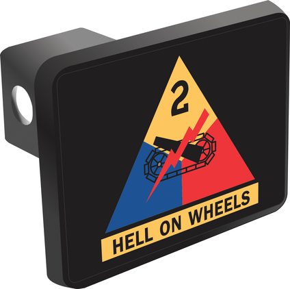 2nd Armored Division Trailer Hitch Cover
