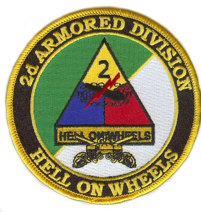 2nd Armored Division with Sabres Patch
