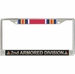 2nd Armored Division World War Two Veteran Service Ribbon License Plate Frame