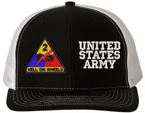 2nd Armored United States Army Split Cap