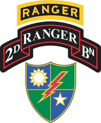 2nd Battalion, 75th Ranger Regiment With Ranger Tab Decal