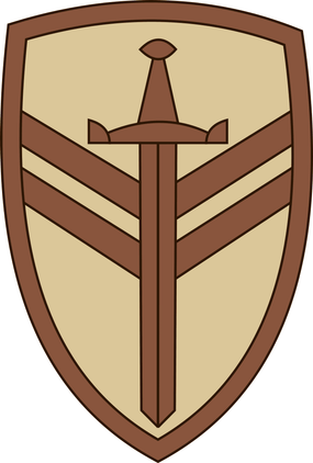 2nd Corps Support Command Desert Camo Decal