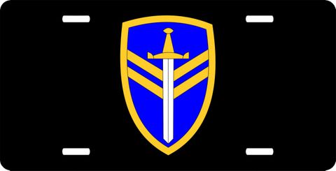 2nd Corps Support Command License Plate