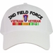 2nd Field Force Vietnam Veteran Embroidered Cap with Ribbons