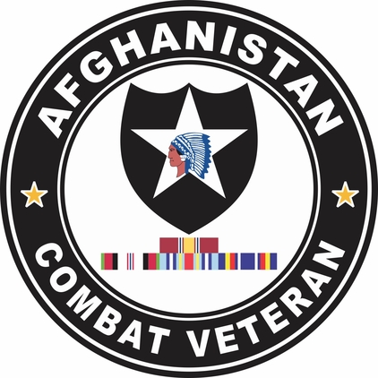 2nd Infantry Afghanistan Campaign with ribbons