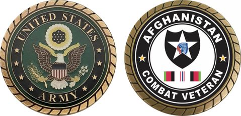 2nd Infantry Division Afghanistan Combat Veteran Challenge Coin