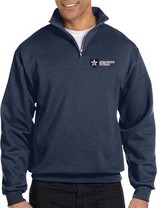 2nd Infantry Division Afghanistan Veteran Embroidered Quarter-Zip Pullover
