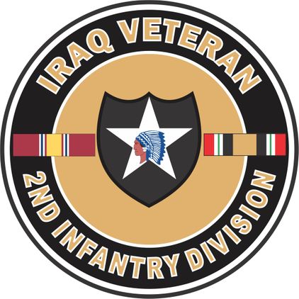2nd Infantry Division Iraq Veteran Decal