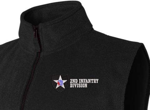 2nd Infantry Division Full-Zip Fleece Vest