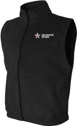 2nd Infantry Division Full-Zip Fleece Vest