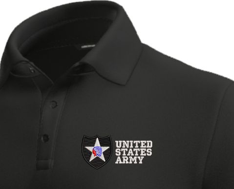 2nd Infantry Division United States Army Moisture Wicking Polo