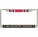 2nd Infantry Division WW2 Veteran Service Ribbon License Plate Frame
