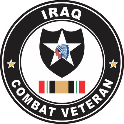 2nd Infantry Division Iraq Combat Veteran Decal