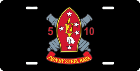 2nd Marine Division 5th Battalion 10th Marine Rgt License Plate