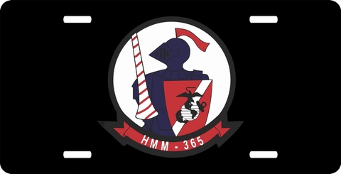 2nd Marine Division Marine Medium Tiltrotor Helicopter Squadron 365 License Plate