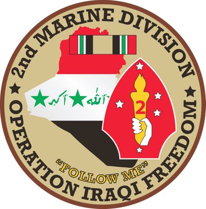 2nd Marine Division Operation Iraqi Freedom Decal
